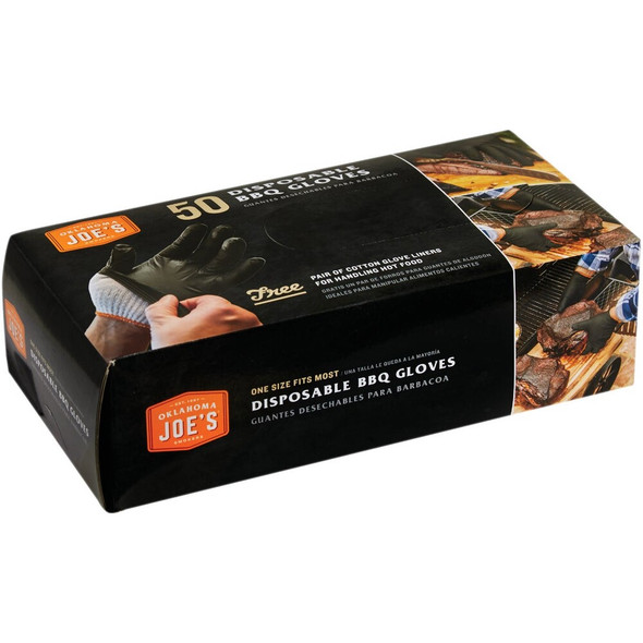 Oklahoma Joe's One Size Black Disposable BBQ Gloves (50-Pack) 4386292R06 845902