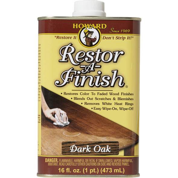 Howard Restor-A-Finish 16 Oz. Dark Oak Wood Finish Restorer RF7016
