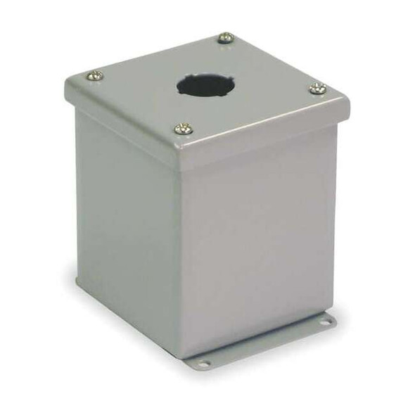 Wiegmann PushButtonEnclosure,30mm,1Hole,CarbSteel PBXD1