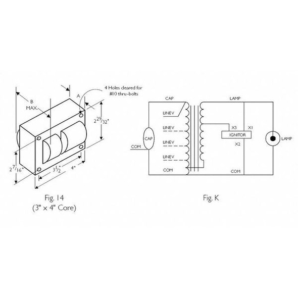 Advance PHILIPS ADVANCE 100 W, 1 Lamp HID Ballast Kit 71A5390-001D