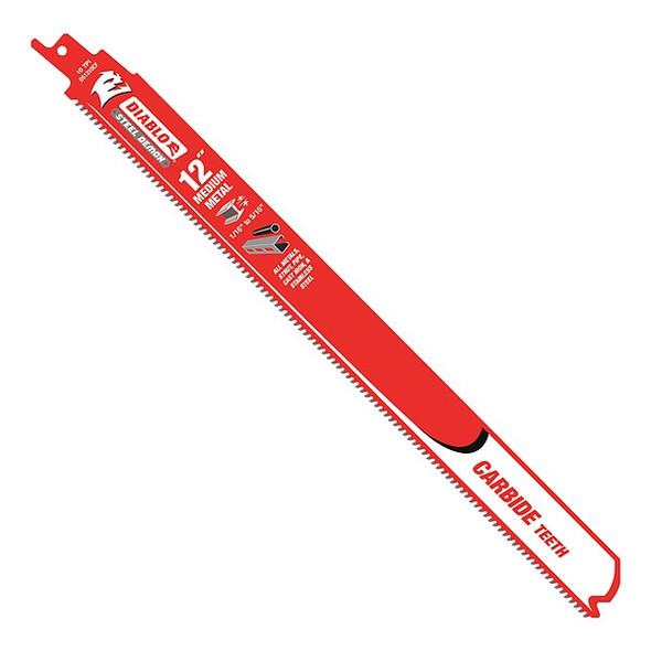 Diablo 12 in x 10 TPI Metal Cutting Reciprocating Saw Blade, 1 PK DS1210CF