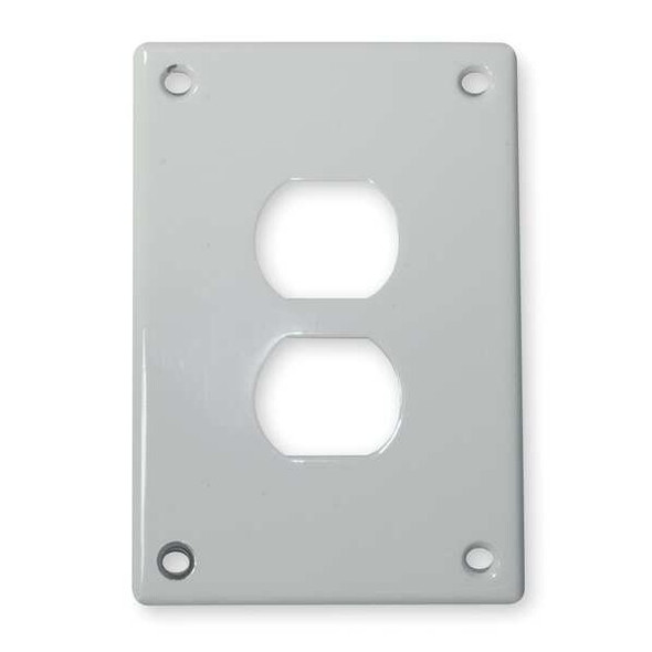 Hubbell Wiring Device-Kellems Dup Rcpt Wll Plt,Stnd;Wht,1Gng,PlyPwEnam SWP8