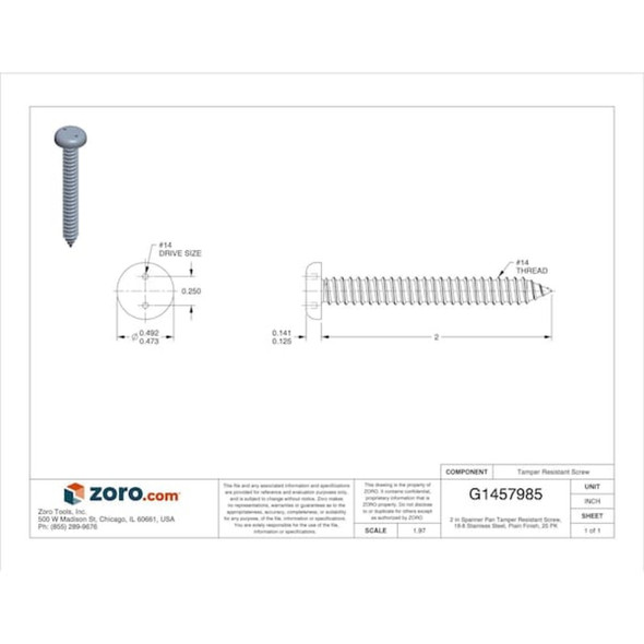 Tamper-Pruf Screws 121680