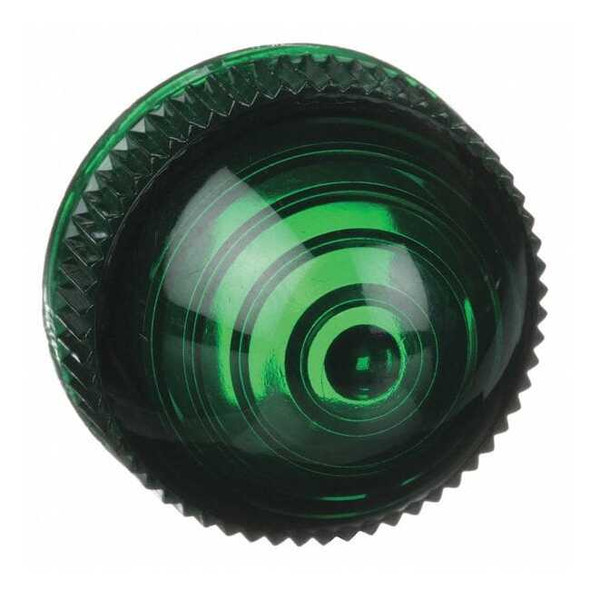 Schneider Electric Pilot Light Lens, 30mm, Plastic, Green 9001G9