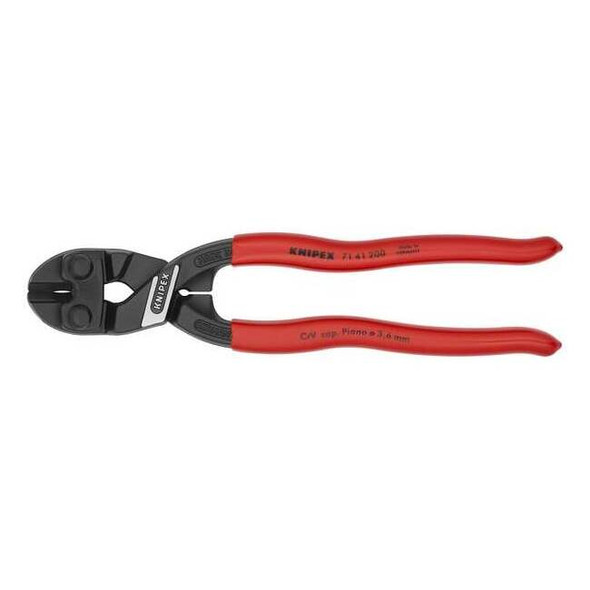 Knipex Mini Bolt Cutter,Steel,8 In. L 71 41 200 SBA