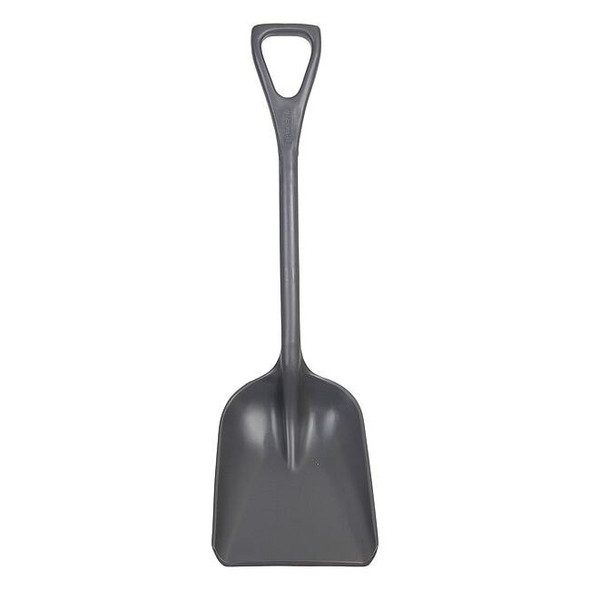 No. 3 Industrial Square Point Shovel, Plastic Blade, 23-1/2 in L, Gray