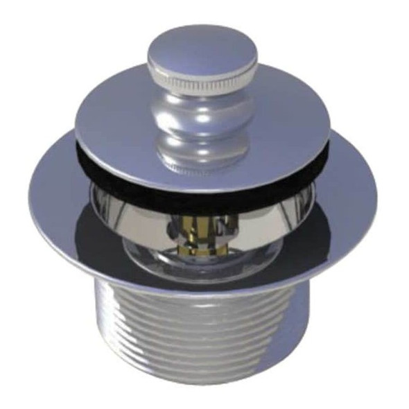Watco Drain Stopper,Dia. 2-7/8",Brass ,Chrome 58301-CP