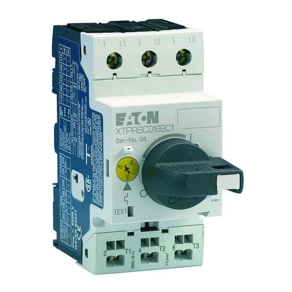 Eaton Manual Mtr Protector, 2.5A, Rotary, Frame B XTPR2P5BC1