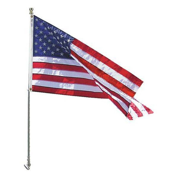 Annin Flagmakers US Flag W/spinning Pole,Nylon 238 Annin Flagmakers US Flag W/spinning Pole,Nylon 238