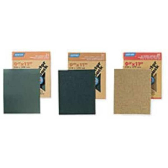Sanding Sheet, 9 in W x 11 In L, 320 Git, Silicon Carbide, T414, Pk50  66261139364