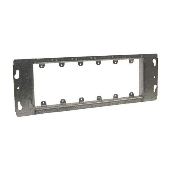Raco Box Cover, Square Box Type, 6 Gang, Galvanized Steel, Blank Cover Type 825