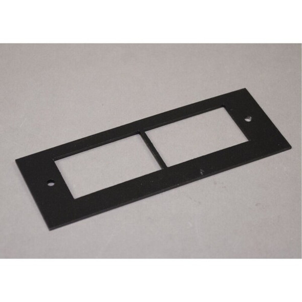 Wiremold Communications Plate,Black,Steel OFR47-2A