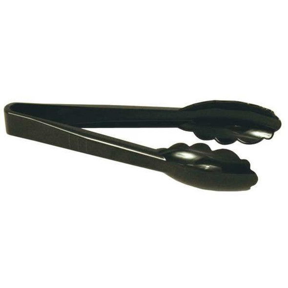 Crestware Tong,Black,9 in. L,Plastic PCT9BK