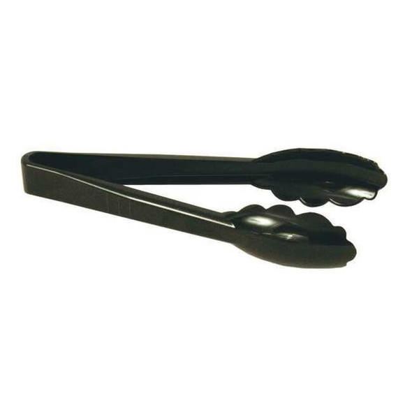 Crestware Tong,Black,9 in. L,Plastic PCT9BK