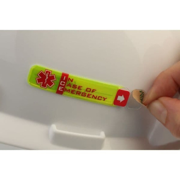 Vital Id Hard Hat I.D, Yllw, 1-2in.Hx2-3-4in.W, PK25 WSID-01