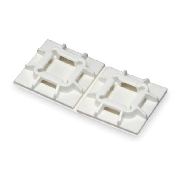 Panduit Cable Tie Mounting Base, Nylon 6/6, White, 0.75 in L SGABM20-A-C