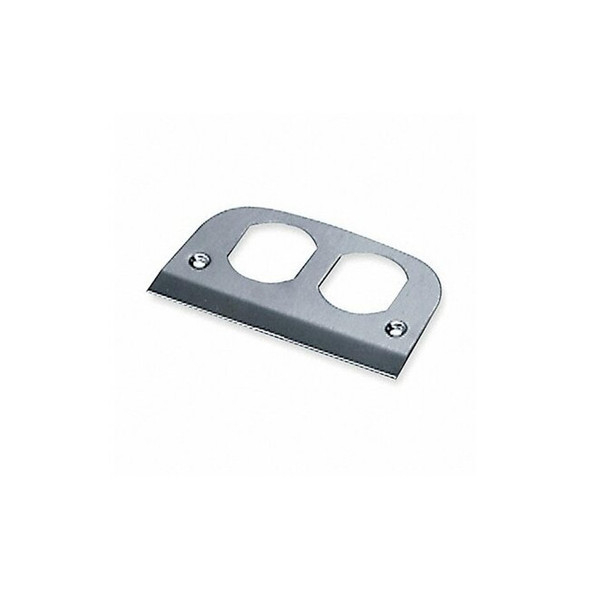 Box Cover, Floor Box Type, 2 Gang, Stainless Steel, Duplex Receptacle Cover Type