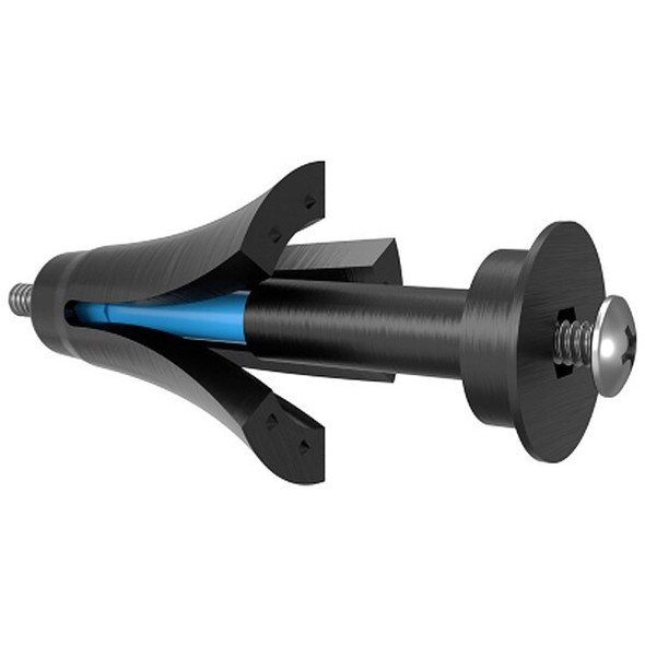 MASTER Anchor Wall Anchor, 3-1/2" L, Plastic, Not Rated Tension Strength, 2 PK