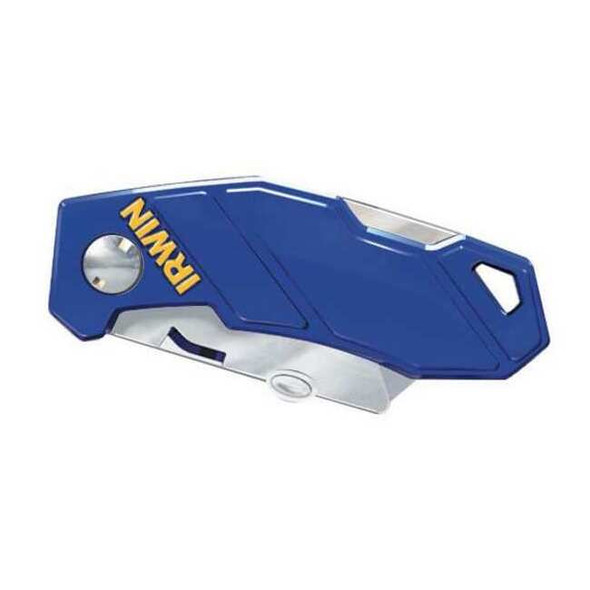 Irwin Folding Utility Knife,5-3/4 in.,Blue 2089100