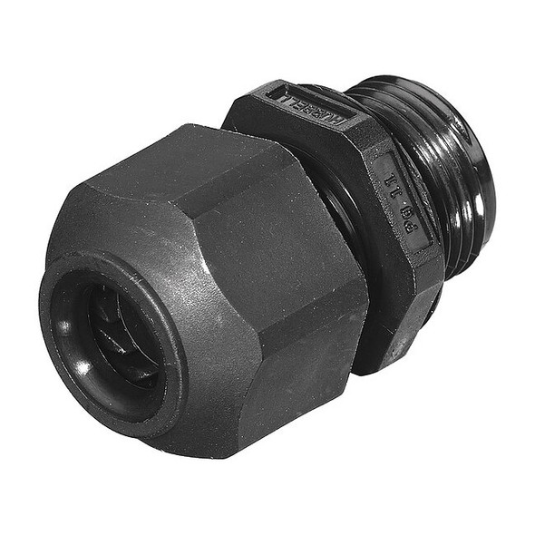 Hubbell Wiring Device-Kellems Cable Connector, PG11, Straight, Black SECP11BA