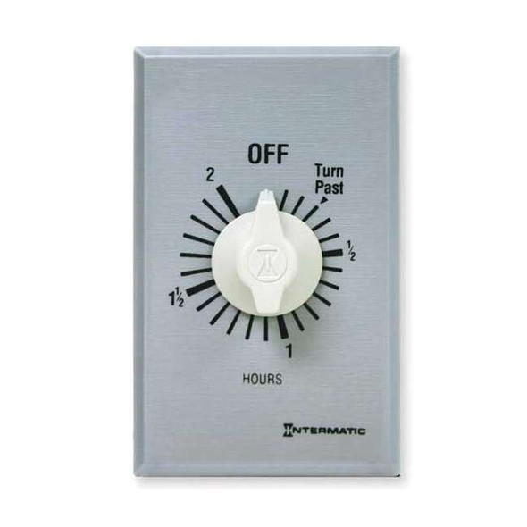 Intermatic Timer,Spring Wound,2 Hr,SPDT,Silver FF32H