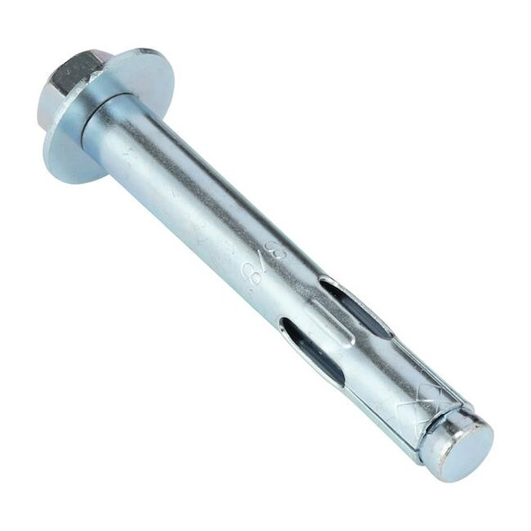 Dynabolt Sleeve Anchor, 3/8" Dia., 3" L, Carbon Steel Zinc Plated, 50 PK