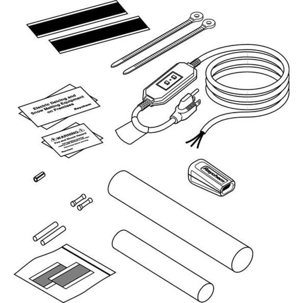 Plug In Cord Set, For Use With 120V WinterGard Heating Cables, Plastic  171527-000