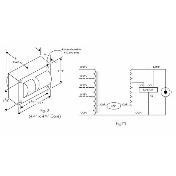 Advance PHILIPS ADVANCE 400 W, 1 Lamp HID Ballast Kit 71A6092-001D