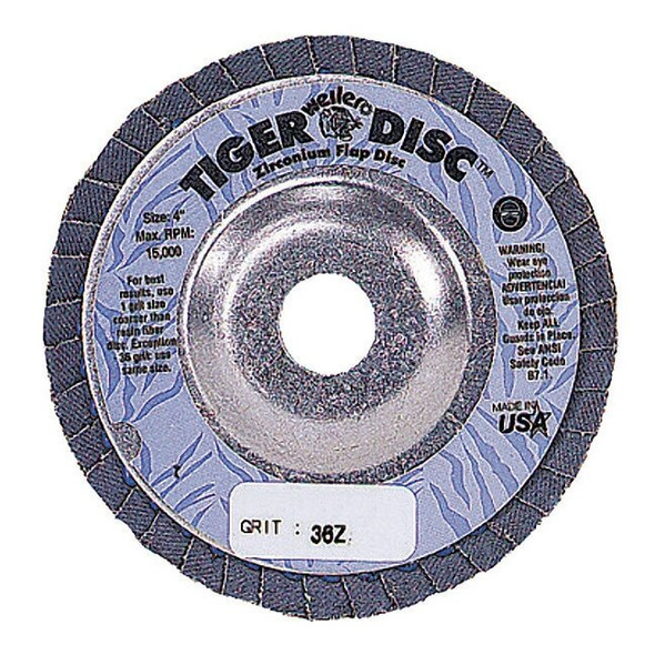 Weiler Fiber Disc,4 in Dia,5/8in Arbor,60 Grit 95978
