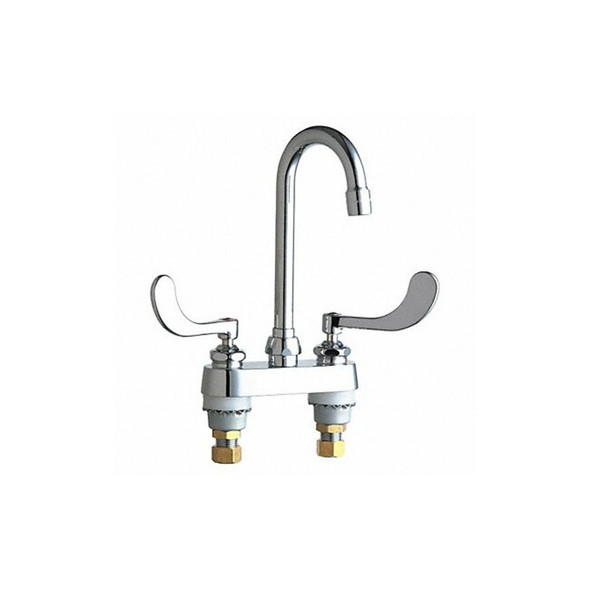 Gooseneck Kitchen/Bathroom Faucet, Manual, 4" Mount, 2 Hole Commercial