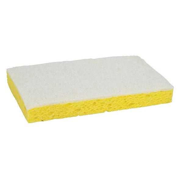 3m Scrubber,6 1/8 in L,White/Yellow,PK20 63