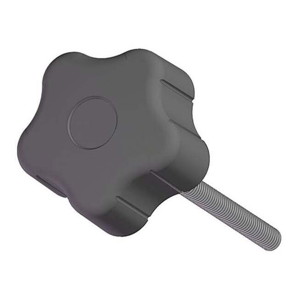 Soft Touch Star with Screw, 3/8-16 Thread Size, 1.50"L, Steel