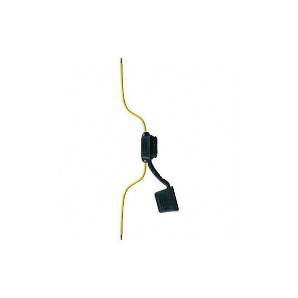 Fuse Holder, 0 to 20A Amp Range, 32V DC Volt Rating, 1 Poles, Wire Leads