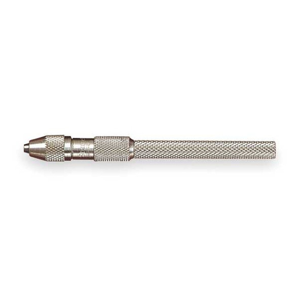 Starrett Pin Vise,0.030-0.062 In,Nickel Plated 162B