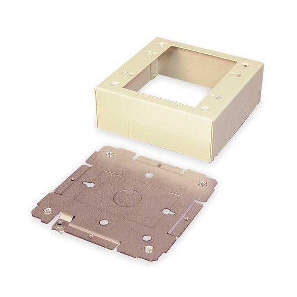 Legrand Device Box, 2400 Series, 1.75 in H, 4-3/4 in L, Ivory V2448-2