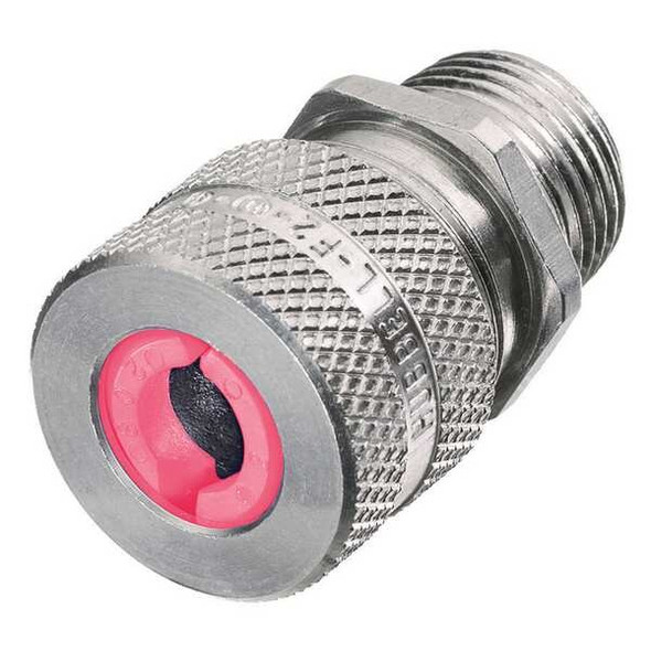 Liquid Tight Connector, 1in, Straight, Pink
