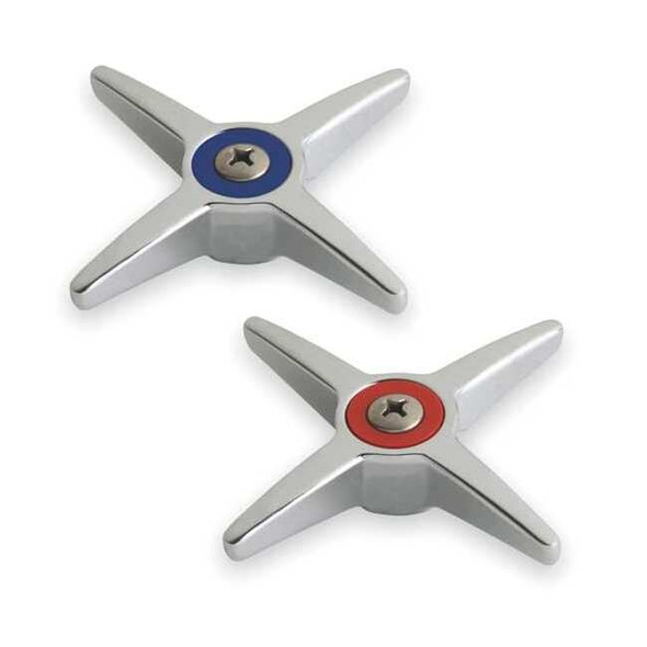 Chicago Faucet Four Cross Handle,Hot And Cold,PK2 633-PRJKCP