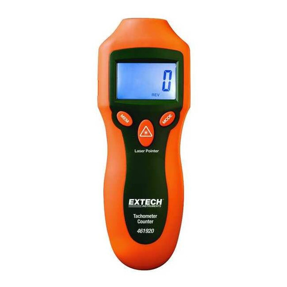 Extech Laser Tachometer,2 to 99,999 rpm 461920