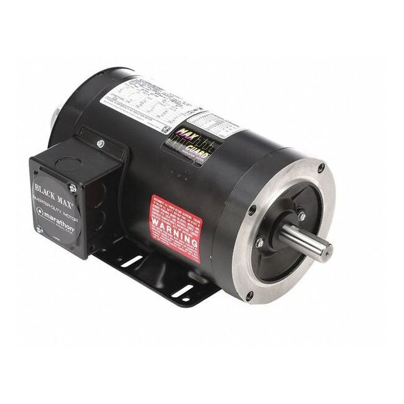 Leeson Vector Motor,3.0 lb-ft,1 HP,230/460 V 143THTR5326