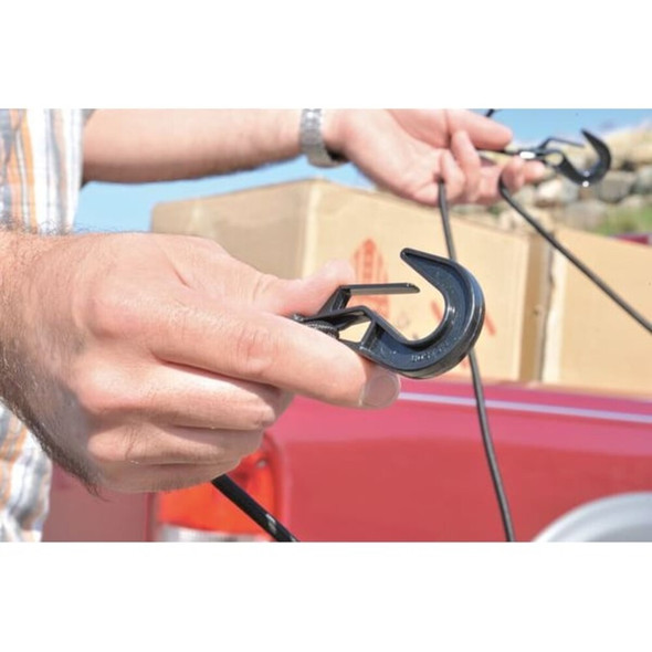 Erickson Cargo Net,Polypropylene,Rubber,Black,Red 01018