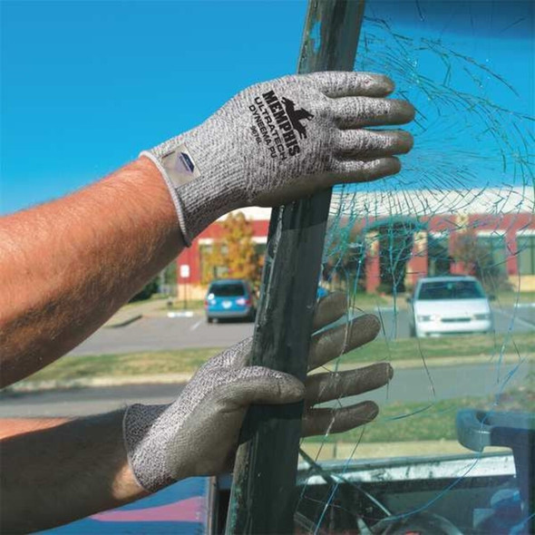 Cut-Resistant Coated Gloves, Cut Level A3 ,Dipped ,Polyurethane ,Smooth ,XL 1 PR  9676XL