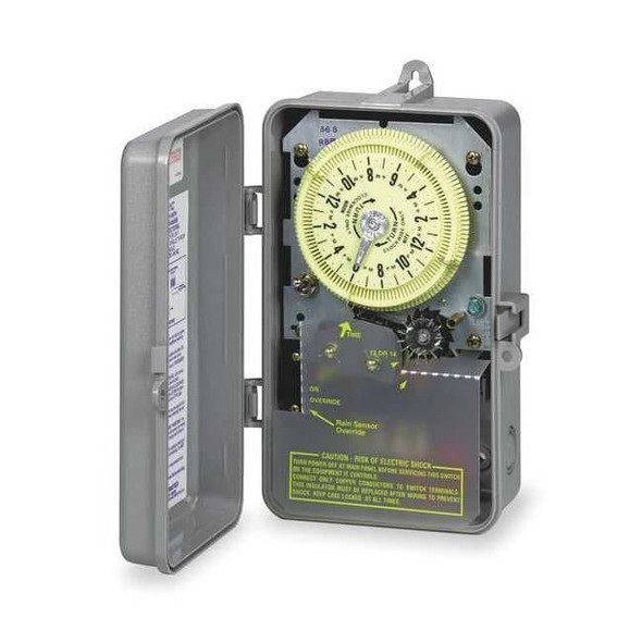 Intermatic ElectromechanicalTimer,24hr,DPST-NO,Stel R8806R108C