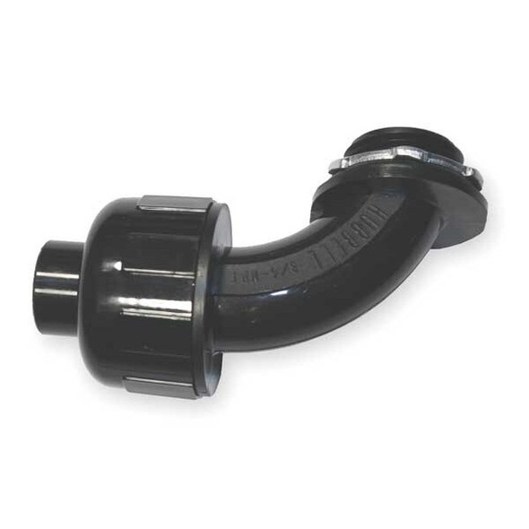 Hubbell Wiring Device-Kellems Conduit Fitting,Nylon,Trade Size 1in P1009NBK