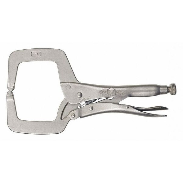 Irwin Locking C-Clamp,11",3-3/8Cap,2-5/8Throat 11R