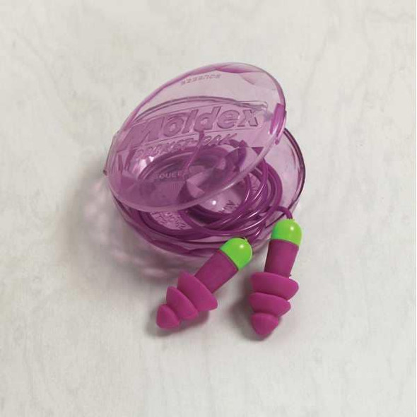 SmartFit Reusable Corded Ear Plugs, Metal Detectable, Flanged Shape, NRR 27 dB, Blue, 50 Pairs