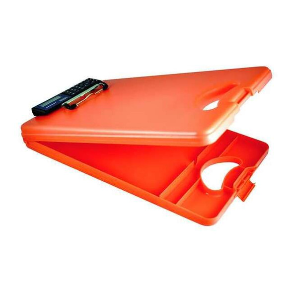 Manufacturer Varies 8-1/2" x 11" Portable Storage Clipboard 1", Orange 00543