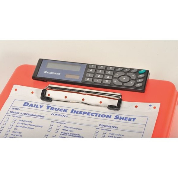 Manufacturer Varies 8-1-2" x 11" Portable Storage Clipboard 1", Orange 00543