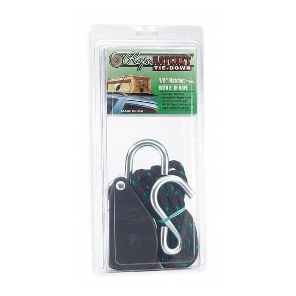 Rope Ratchet Rope Ratchet,Hook,8 ft.L,Polypropylene 10030