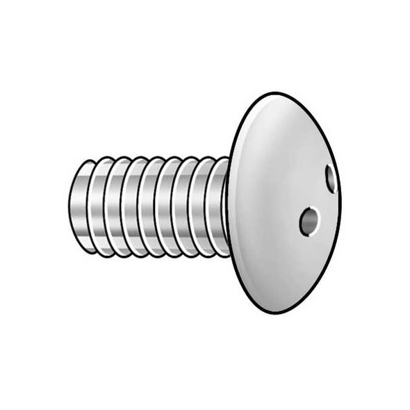 Tamper-Pruf Screws TRS,1/4"-20,Plain,1/2"L,10PK 6001640