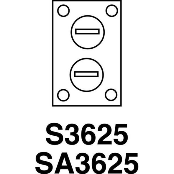 Hubbell Wiring Device-Kellems Box Cover, Floor Box Type, 1 Gang, Brass S3625